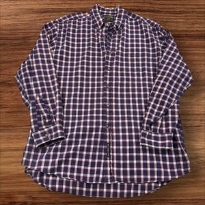 Vintage Abercrombie & Fitch Mens Plaid Button Down Long‎ Sleeve Shirt Cotton